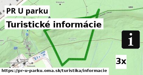 turistické informácie v PR U parku