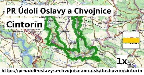 Cintorín, PR Údolí Oslavy a Chvojnice
