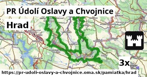 Hrad, PR Údolí Oslavy a Chvojnice