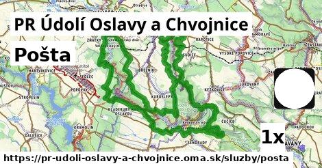 Pošta, PR Údolí Oslavy a Chvojnice