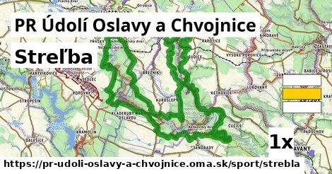 Streľba, PR Údolí Oslavy a Chvojnice
