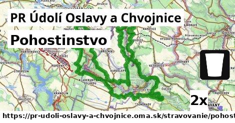 Pohostinstvo, PR Údolí Oslavy a Chvojnice