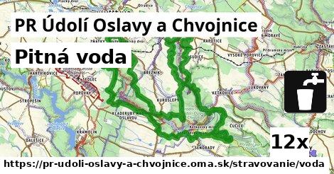 Pitná voda, PR Údolí Oslavy a Chvojnice