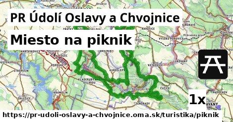 Miesto na piknik, PR Údolí Oslavy a Chvojnice