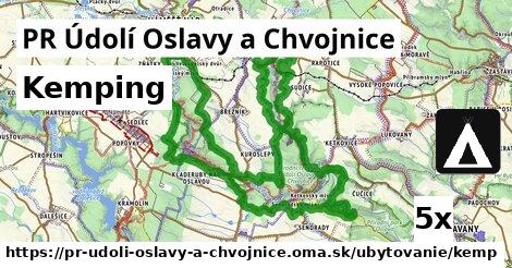 Kemping, PR Údolí Oslavy a Chvojnice