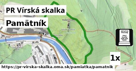 Pamätník, PR Vírská skalka
