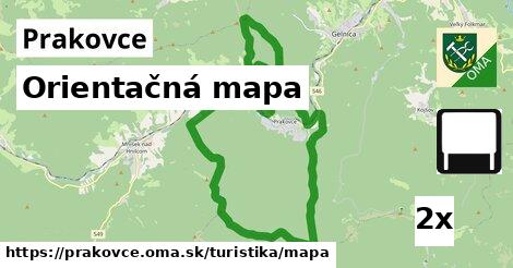 Orientačná mapa, Prakovce