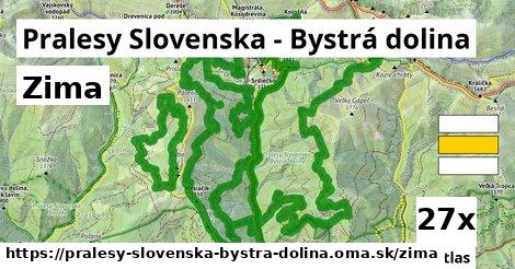 zima v Pralesy Slovenska - Bystrá dolina
