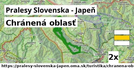 chránená oblasť v Pralesy Slovenska - Japeň