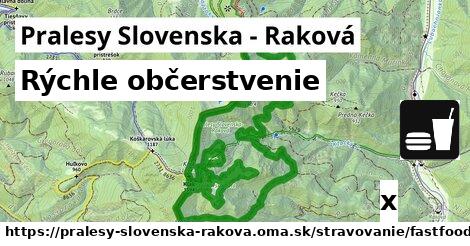 Všetky body v Pralesy Slovenska - Raková