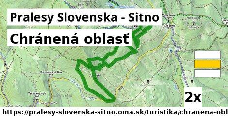 chránená oblasť v Pralesy Slovenska - Sitno