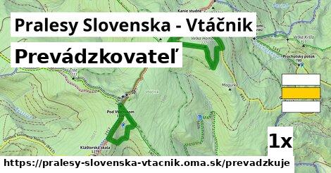 prevádzkovateľ v Pralesy Slovenska - Vtáčnik