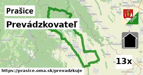 prevádzkovateľ v Prašice