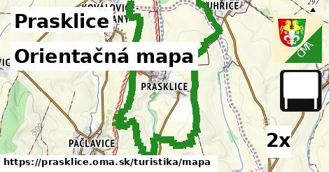 Orientačná mapa, Prasklice