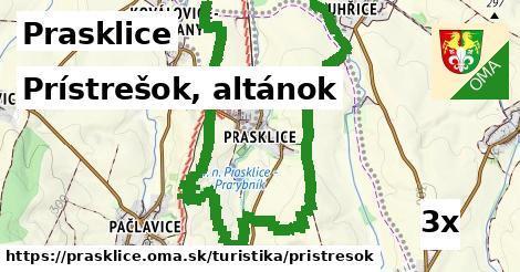 Prístrešok, altánok, Prasklice