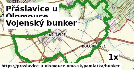 Vojenský bunker, Přáslavice u Olomouce