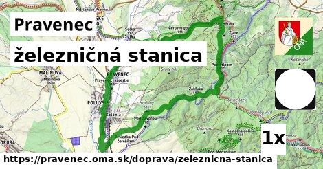 železničná stanica, Pravenec