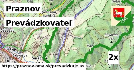 prevádzkovateľ v Praznov