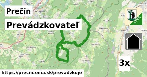 prevádzkovateľ v Prečín