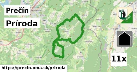 príroda v Prečín