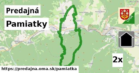 pamiatky v Predajná