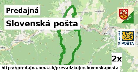 Slovenská pošta, Predajná