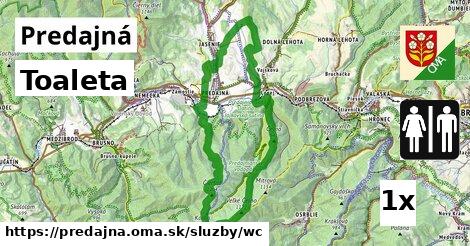 Toaleta, Predajná