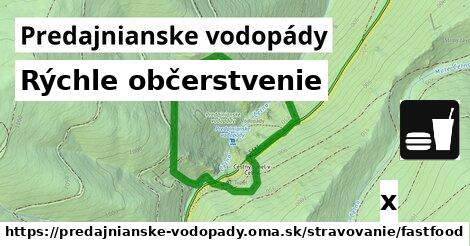 Všetky body v Predajnianske vodopády