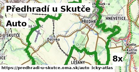 auto v Předhradí u Skutče