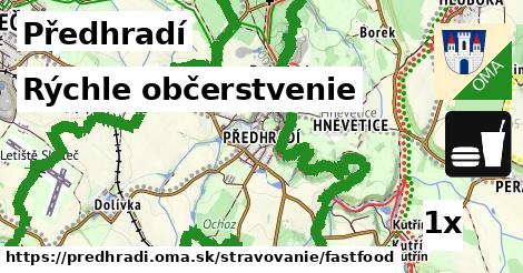 Rýchle občerstvenie, Předhradí