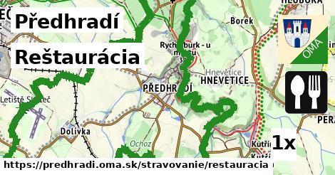 Reštaurácia, Předhradí