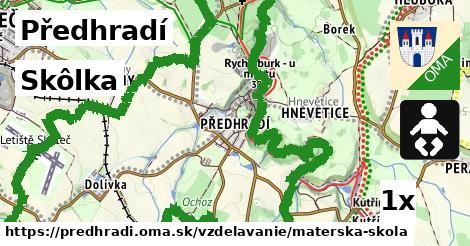 Skôlka, Předhradí