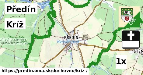 Kríž, Předín