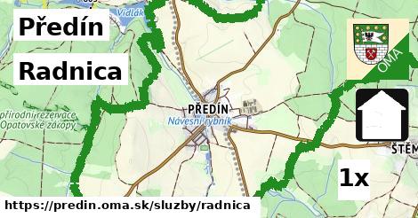 Radnica, Předín