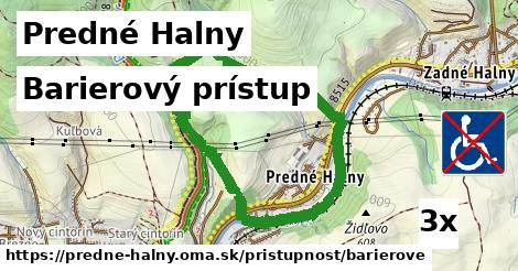 Barierový prístup, Predné Halny