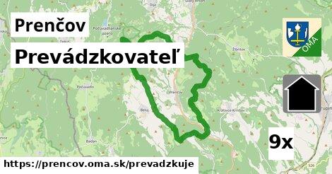 prevádzkovateľ v Prenčov