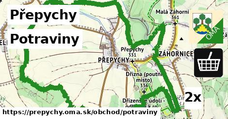 potraviny v Přepychy