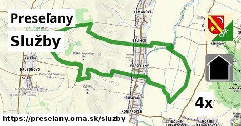 služby v Preseľany