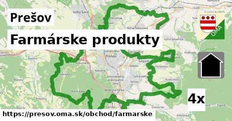 farmárske produkty v Prešov