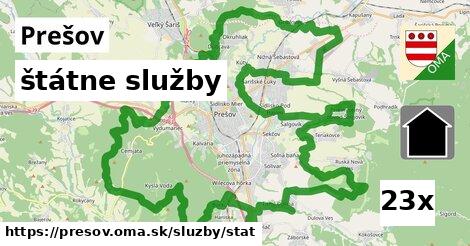 štátne služby, Prešov