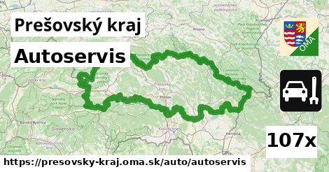 Autoservis, Prešovský kraj