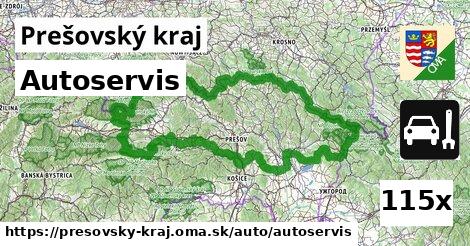 Autoservis, Prešovský kraj