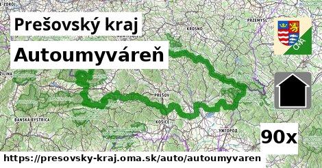 Autoumyváreň, Prešovský kraj