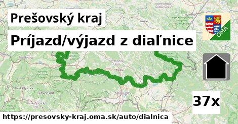Príjazd/výjazd z diaľnice, Prešovský kraj