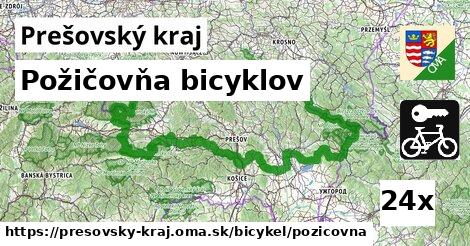 Požičovňa bicyklov, Prešovský kraj