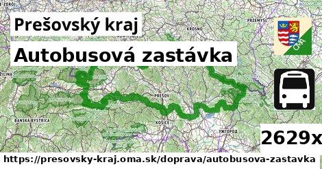 Autobusová zastávka, Prešovský kraj