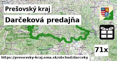 Darčeková predajňa, Prešovský kraj