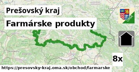 Farmárske produkty, Prešovský kraj