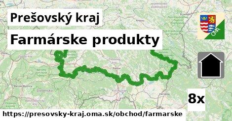 Farmárske produkty, Prešovský kraj