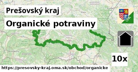 Organické potraviny, Prešovský kraj